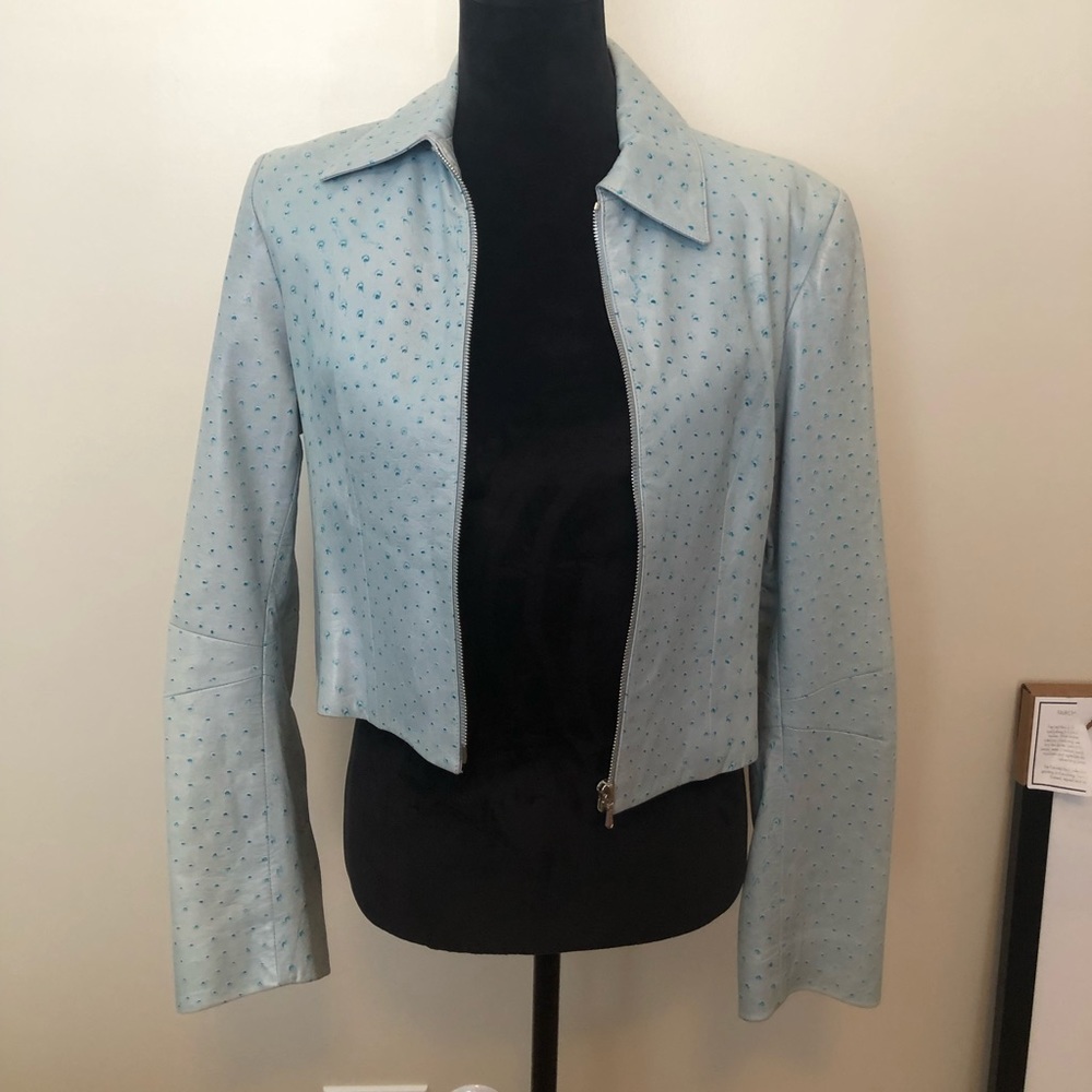 Authentic Dior Cropped Leather Jacket